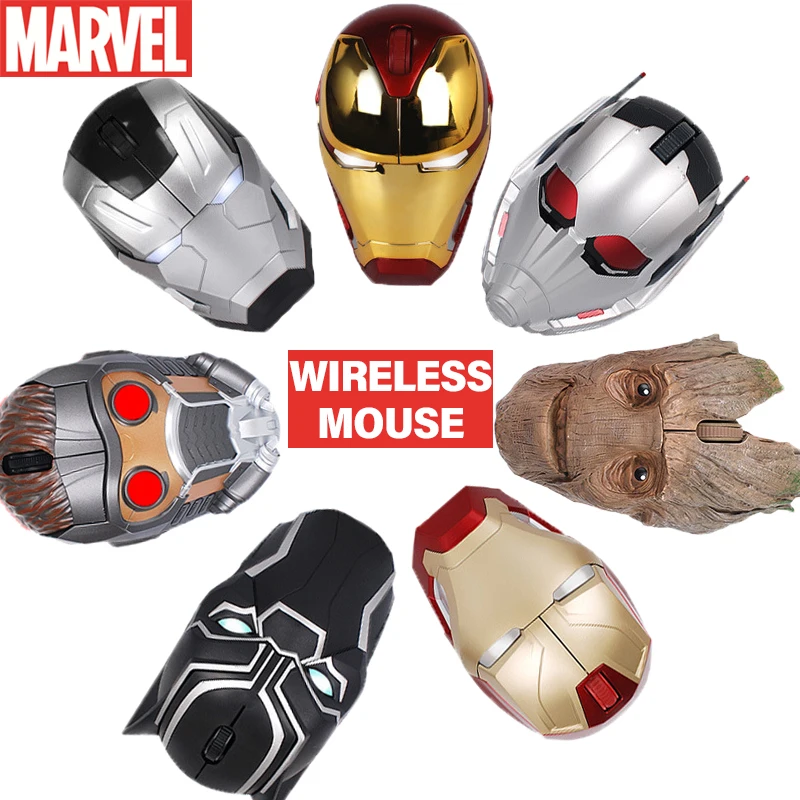 Disney Мстители Железный человек черный пантера Groot Bluetooth Беспроводной игровой Мышь