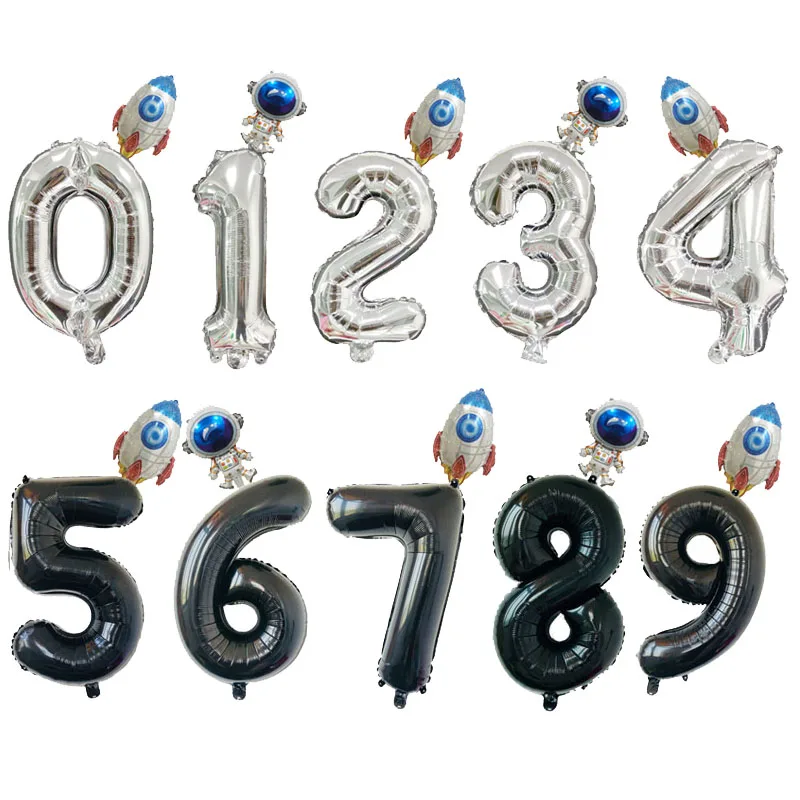 Воздушные шары из фольги в виде астронавта для вечеринки космосе|Воздушные и