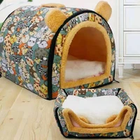 cat bed house kennel puppy removable washable small dogs nest winter warm sleeping dog bed pet mat supplies