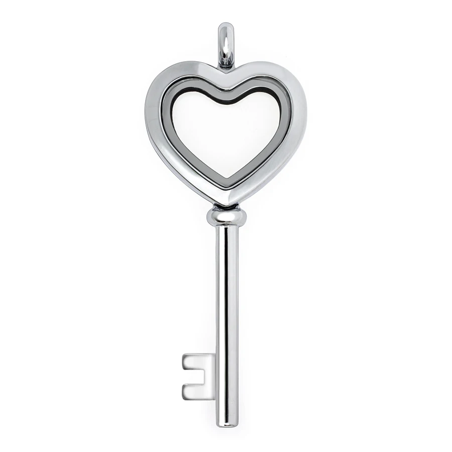 Оптовая цена простой Ключ Форма медальон с магнитным медальоном можно положить в