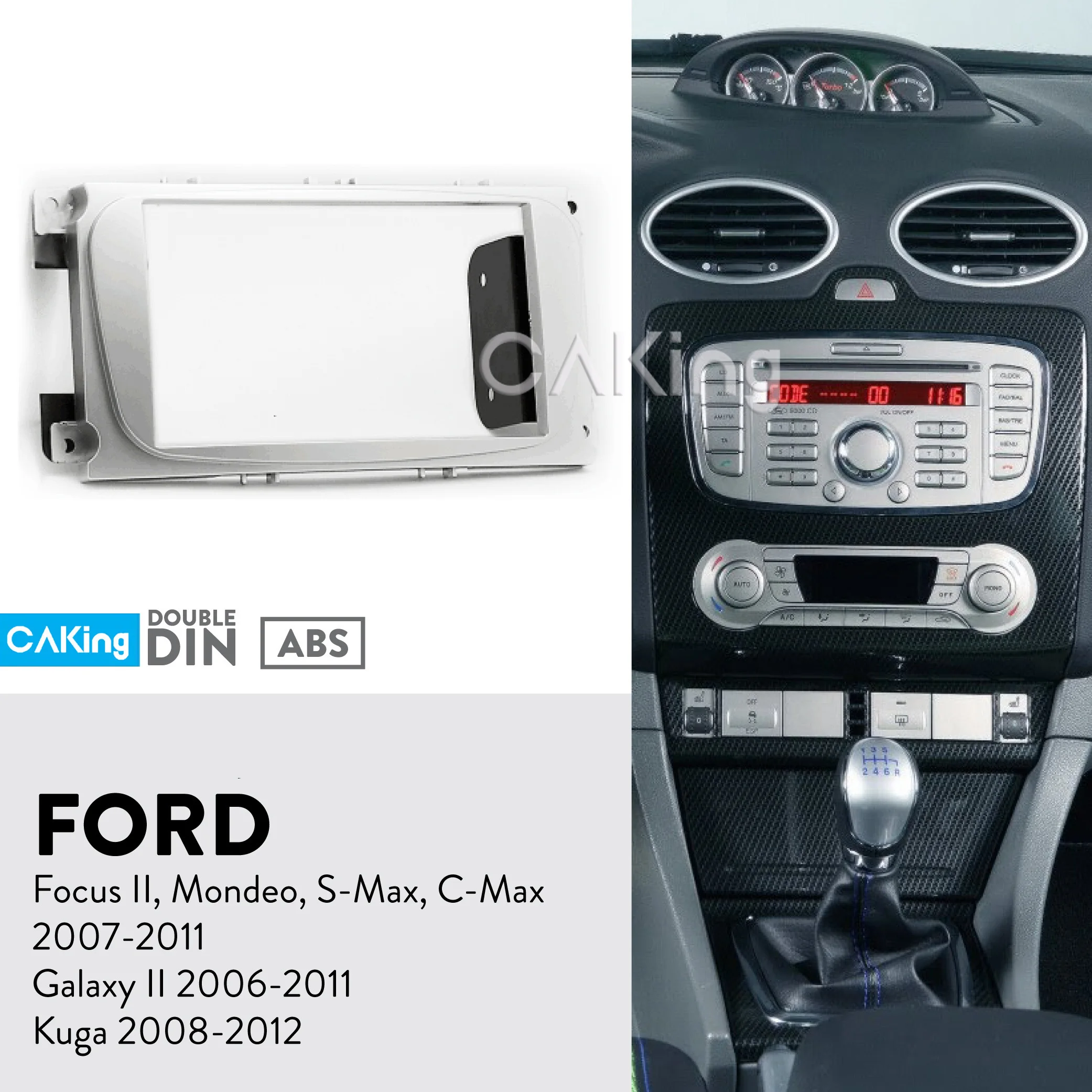 Радиопанель Fascia Для FORD Focus II Mondeo S-Max C-Max 2007-2011 Galaxy 2006-2011 Комплект для приборной