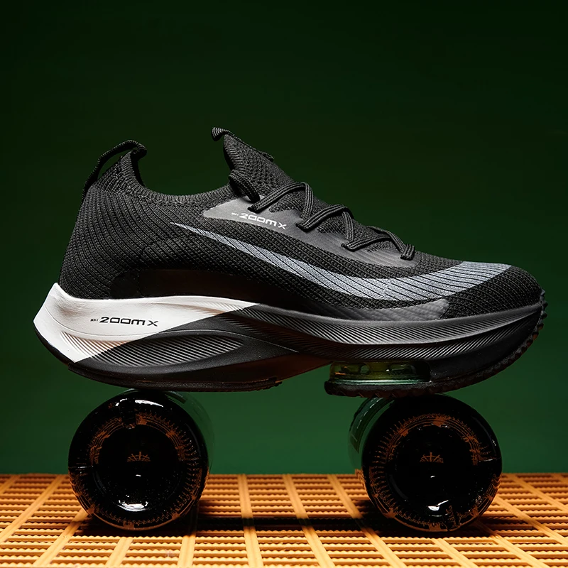 

Athletics Men's Air Cushion Shock Absorption Running Sneakers Lightweight Outdoor Shoes Male Green Original Sports Shoes