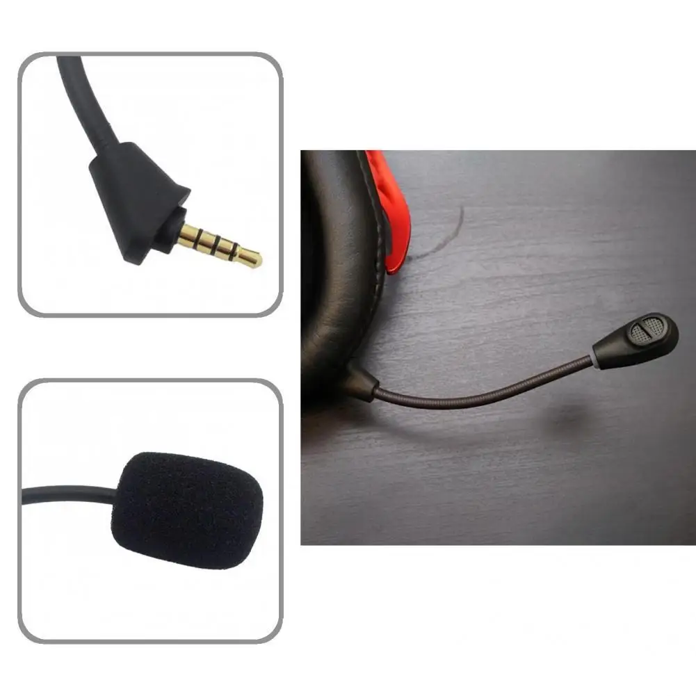 

Replacement ABS Noise Reduction Replaceable Headset Mic for Kingston HyperX CLOUD II Wireless