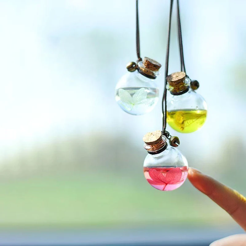 2 шт. подвеска для украшения автомобиля + изысканный стеклянный кулон креативная