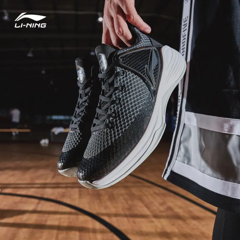 Li-Ning/мужские кроссовки для баскетбола с тенью на корте; износостойкая подкладка; нескользящая спортивная обувь; кроссовки для фитнеса; ABPN011 SJAS18