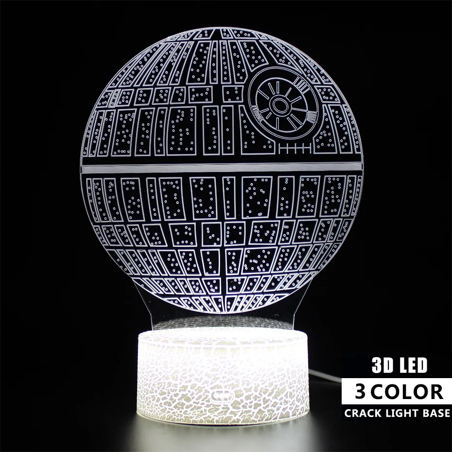 Звездные войны планеты детская комната светильник для сна Сенсорная лампа