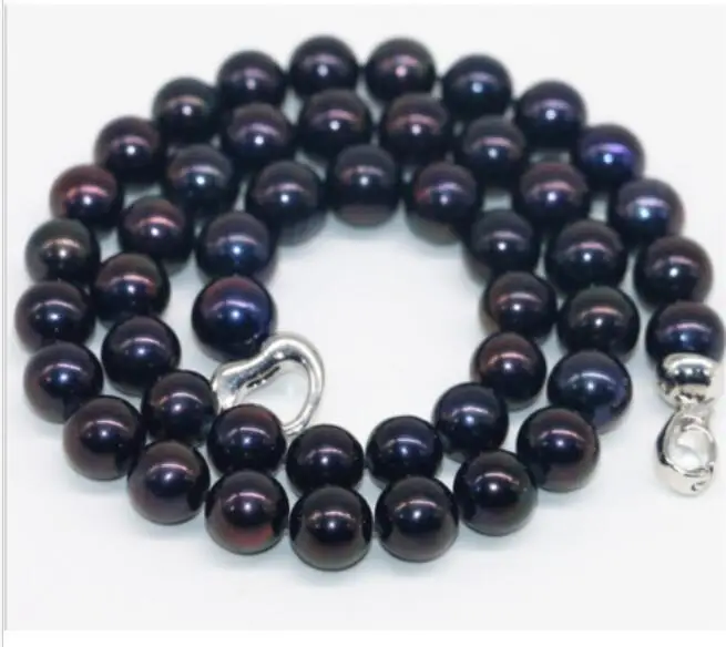 

Красивое Ожерелье из натурального таитянского Черного Жемчуга, 11-12 мм, 18 дюймов