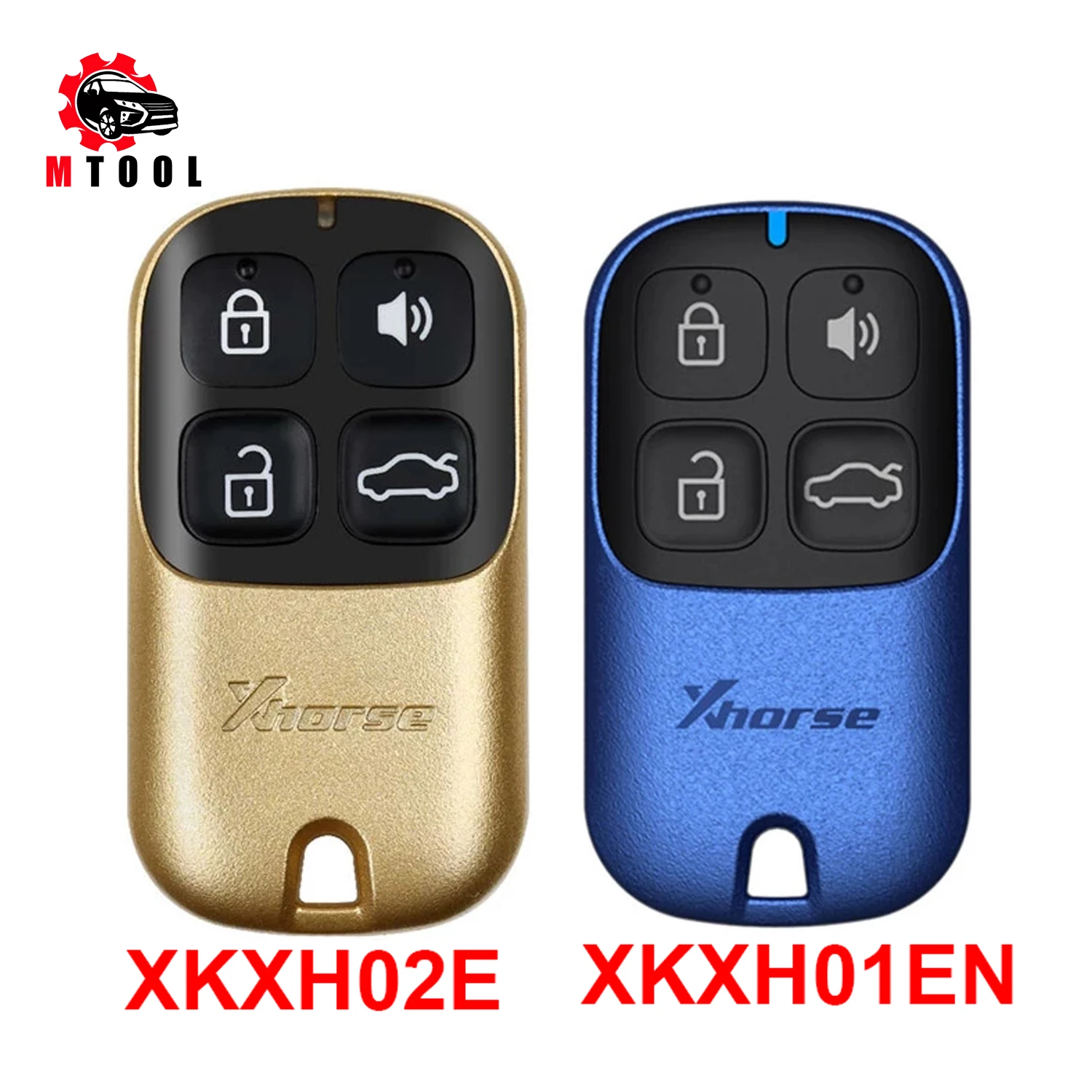 

Xhorse XKXH01EN/XKXH02EN Wired Universal Remote Key 4 Buttons for VVDI/VVDI2 Key Tool English Version