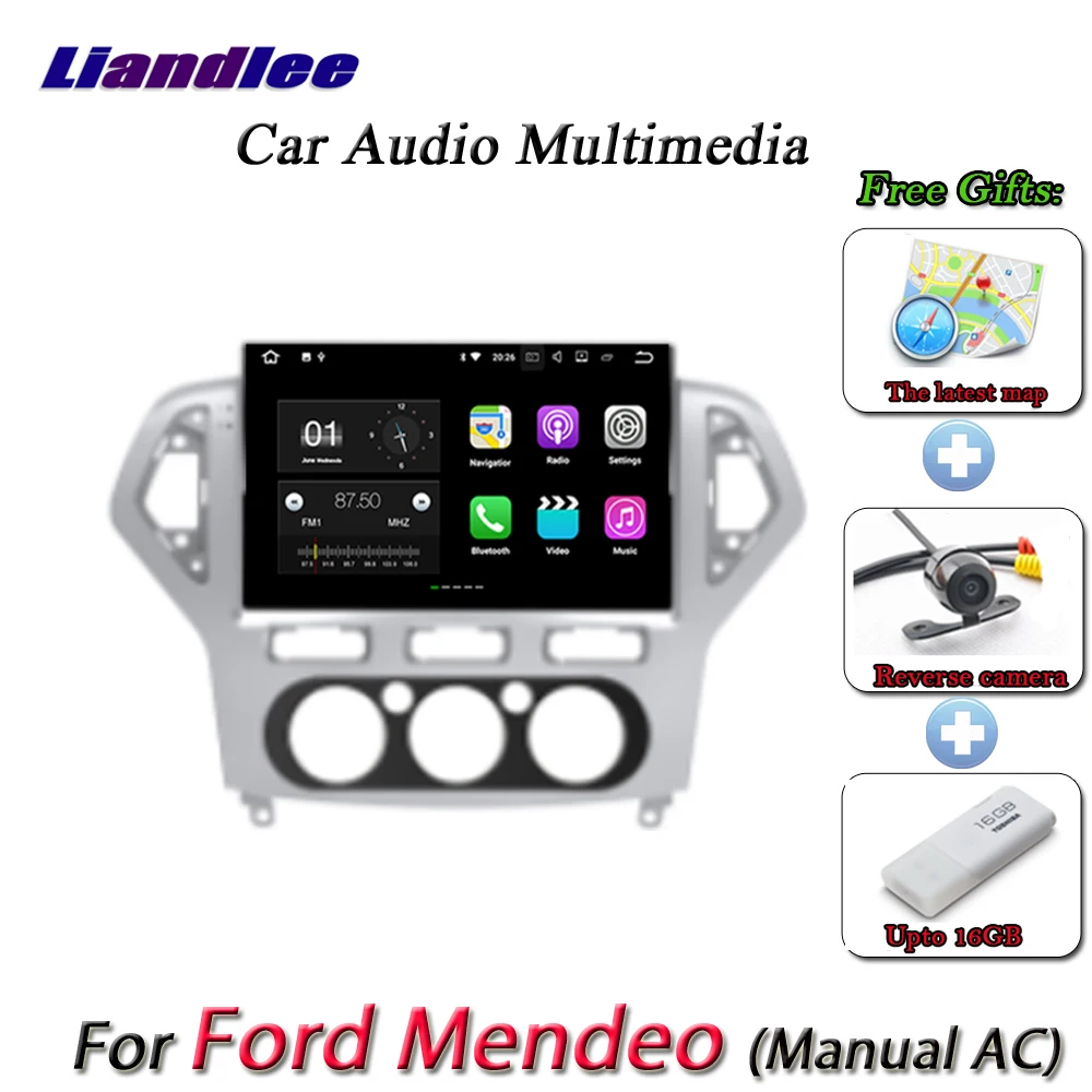 Liandlee автомобильная система Android для Ford Mondeo ручная AC радио Viedo BT GPS навигация карты