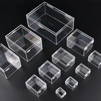12 size insect specimen collection display box transparent pc storage box with buckle shell specimen collection display box
