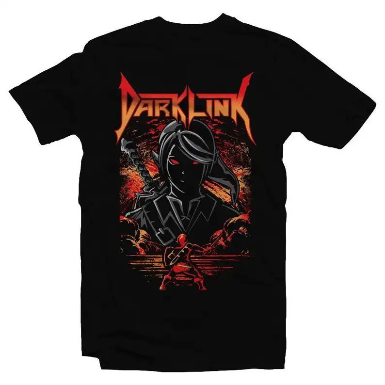 Dark Link 2 Legend of Zelda Darkness Heavy Metal ocarina Time Tee nintendo Shirt TLOZ рубашка для видеоигр графический