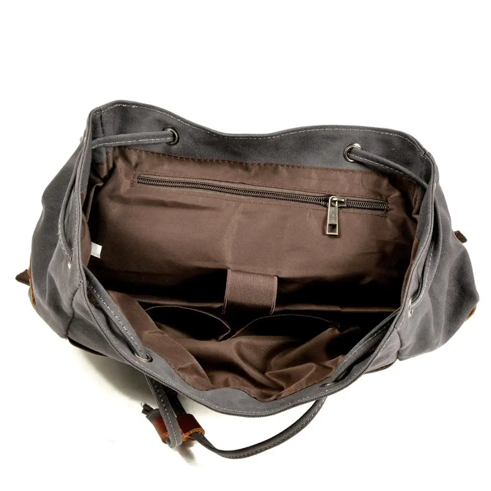 Холщовый винтажный рюкзак M346 для парашютника мужской большой дорожный ранец