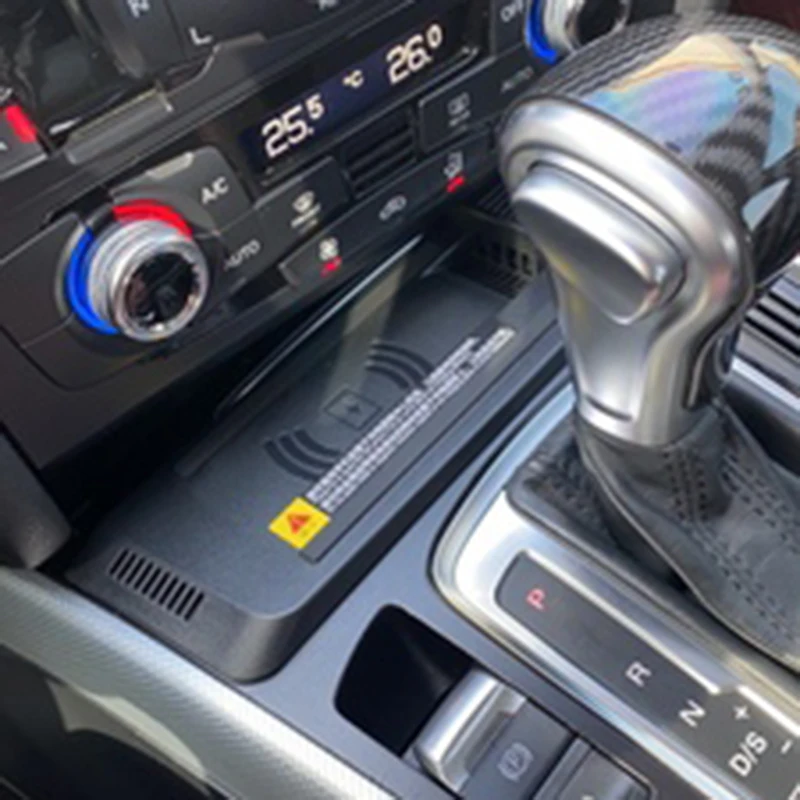 

15W fast car QI wireless charger mobile phone charger charging holder for Audi A4 B8 A4 Allroad A5 S5 RS5 Q5 SQ5 accessories