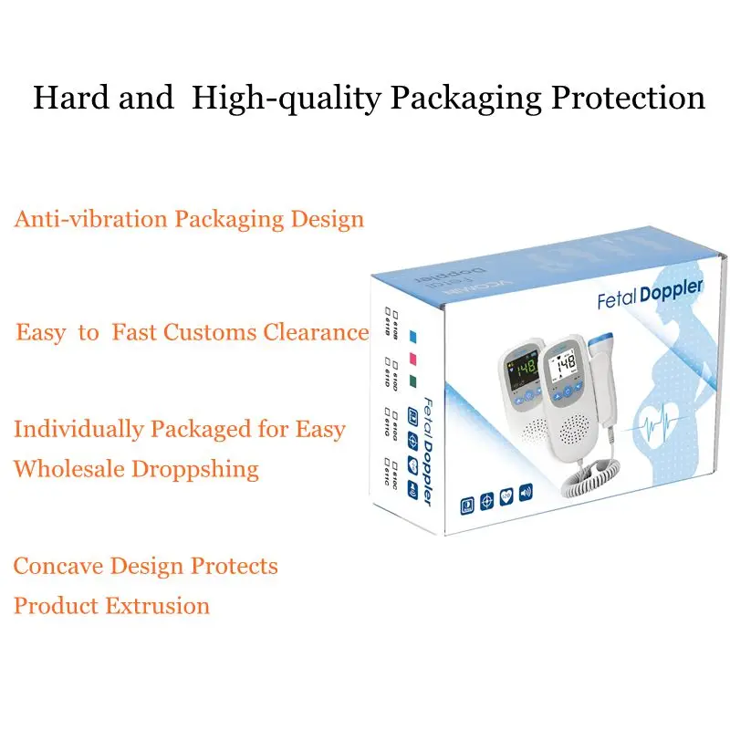 Фетальный допплер Vcomin карманный портативный аппарат для удержания фетальной