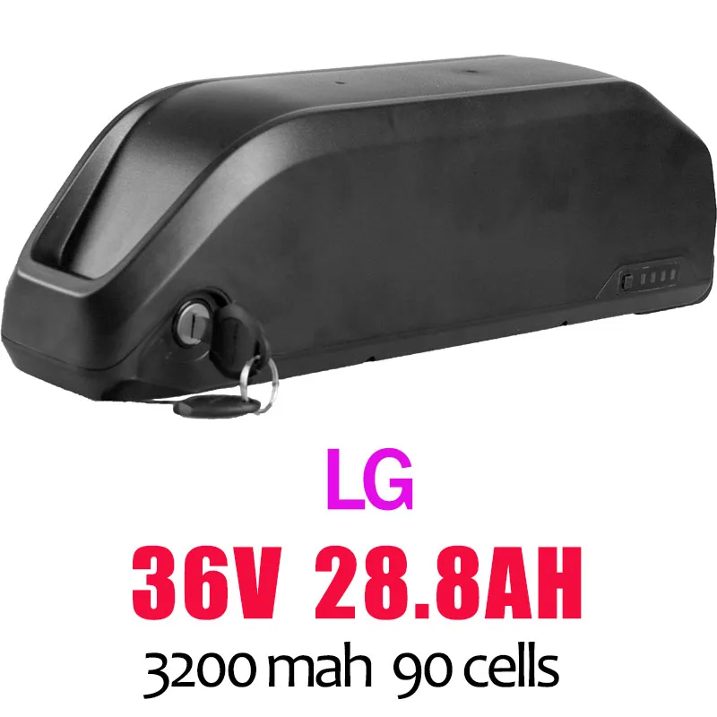 36V28.8AH Е-байка 36В 10,4-28.8AH LG клеток, фара для электровелосипеда в литий-ионный аккумулятор Батарея для 8fun середине приводной двигатель BBS01 BBS02 литиевая батарея электрического велосипеда Чехол Bafang - Цвет: 36V28.8AH