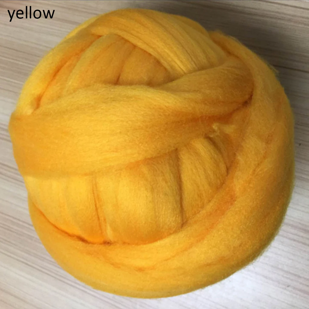 1000 г толстые пряжи вязание крючком мягкий большой хлопок DIY громоздкие руки вязаное одеяло ручное вязание ровинг прядильная пряжа для одеяла - Цвет: yellow