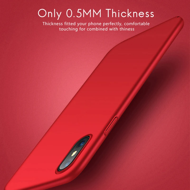 Чехол для iPhone 11 Pro Max XR XS MAX X R S тонкий матовый жесткий чехол из ПК 7 8 6 6S PLUS мобильный