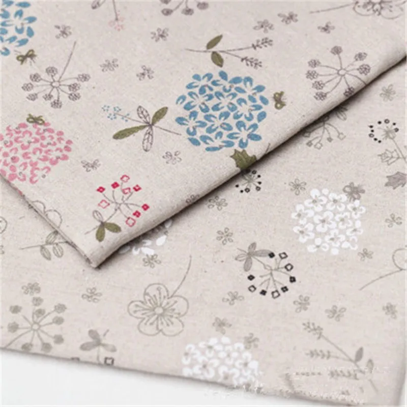 100*150 см ручная работа Сделай Сам льняная цветная Одуванчик Льняная Ткань Хлопок