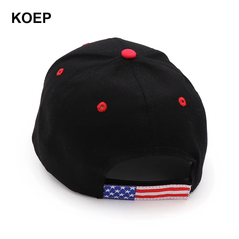 Новинка 2020 Кепка с флагом США бейсболка s Keep America Great Снэпбэк президента 3D вышивкой