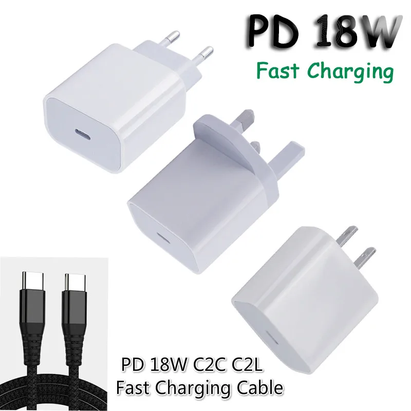 18 Вт USB C PD зарядное устройство для быстрой зарядки зарядным устройством типа с