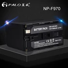 Аккумулятор для фотоаппарата PALO, 2 шт., 7200 мАч + двойное зарядное устройство с ЖК-дисплеем для Sony NP-F970 SC55 SC100 TR917 TR940 TRV101 TRV15 TRV25 TRV36