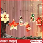 Подвесной светильник в форме пятиконечной звезды, Рождественская Снежинка, 2022, Рождественское украшение для дома