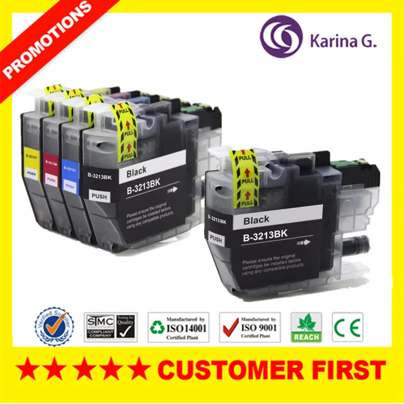 Совместимый чернильный картридж для принтера Brother LC3211 LC3213 костюм DCP J772DW J774DW MFC J890DW