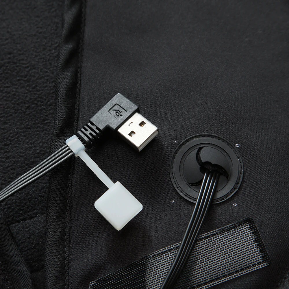 Мотоциклетная куртка DUHAN мужская теплая с инфракрасным подогревом и USB для осени
