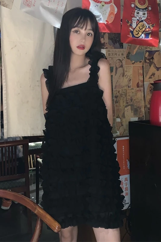 Женское приталенное платье-жилет средней длины летнее шифоновое платье в