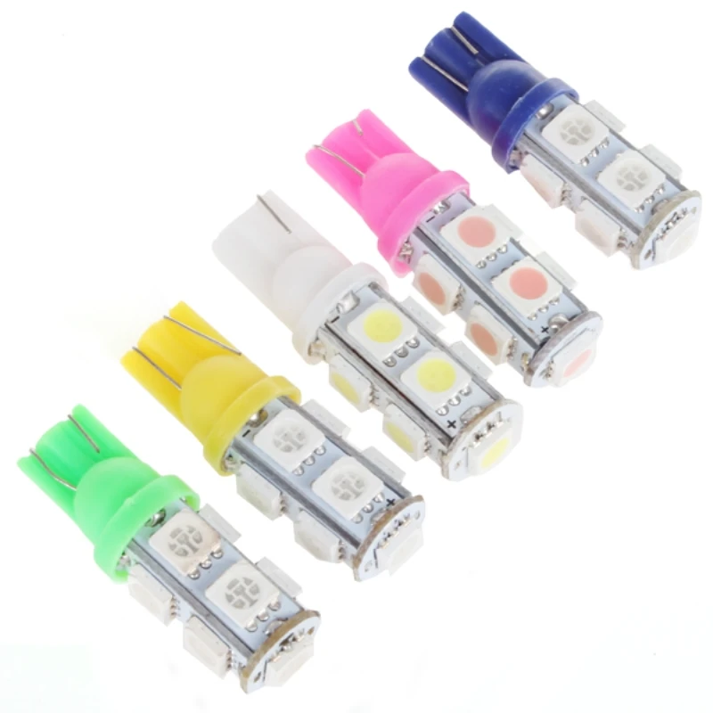DC 12V T10 светодиодный W5W 5050 5SMD 192 168 194 белый светильник s автомобильный клиновая
