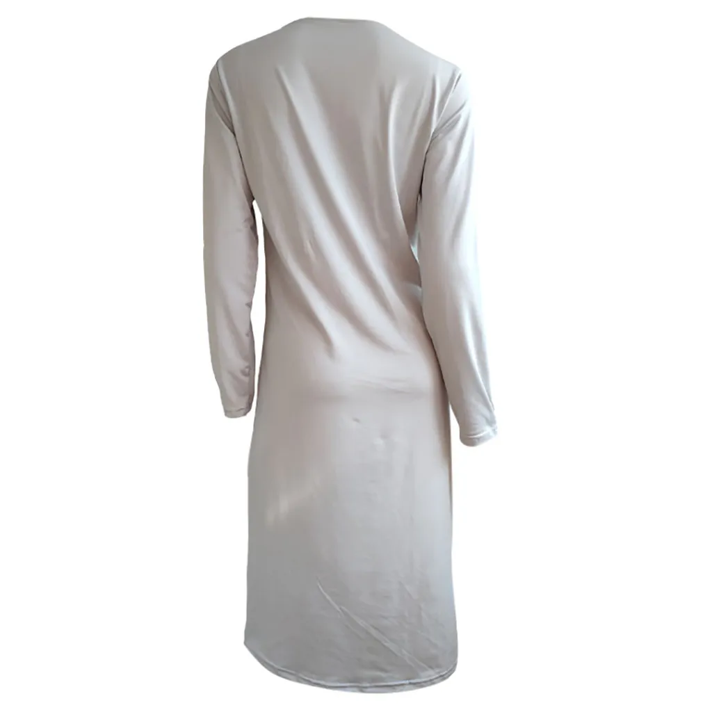 Летние тонкие платья 2020 новая мода женское платье с длинным рукавом сексуальное