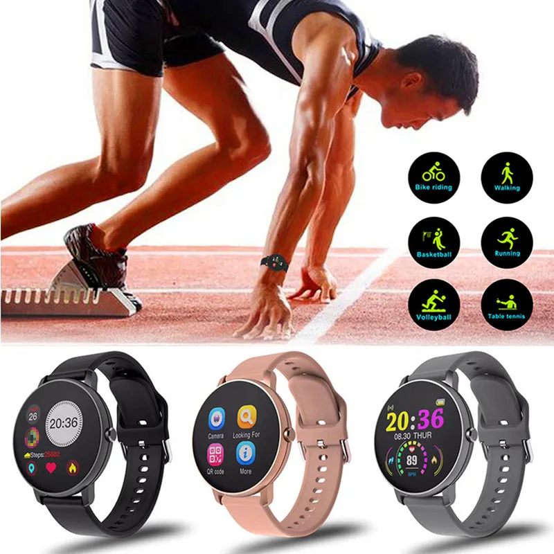 

2021 Full Touch Smart Watch Men Blood Pressure Smartwatch Women Waterproof Heart Rate Tracker Sport Clock Watch For Android IOS