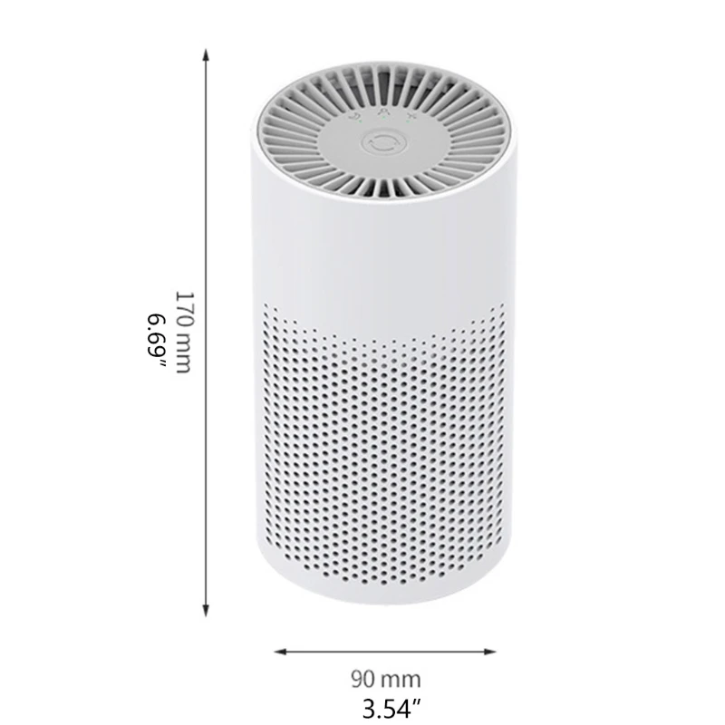 

Home Intelligence Mini Negative Ion Air Purifier Portable Quiet Personal Air Purifier with Filter Desktop Ionizer Air