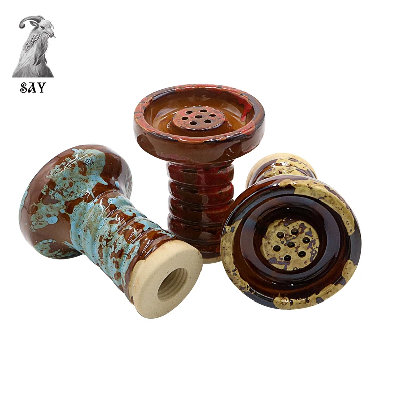 

Посуда для кальяна SY, уникальная форма, высококачественная керамическая посуда для кальяна ручной работы