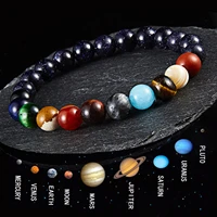 eight planets bead bracelet men natural stone universe yoga solar chakra bracelet for women men jewelry gifts drop shipping 2021
