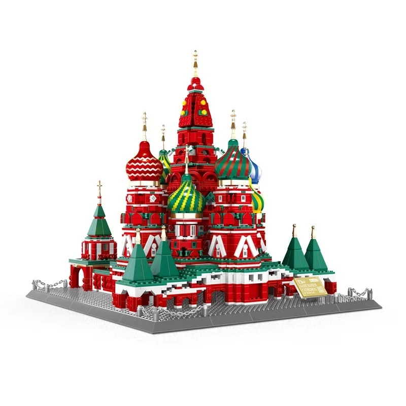 Saint Basil's Cathedral Москвы кирпичи City Great здания Serise строительные блоки игрушки для