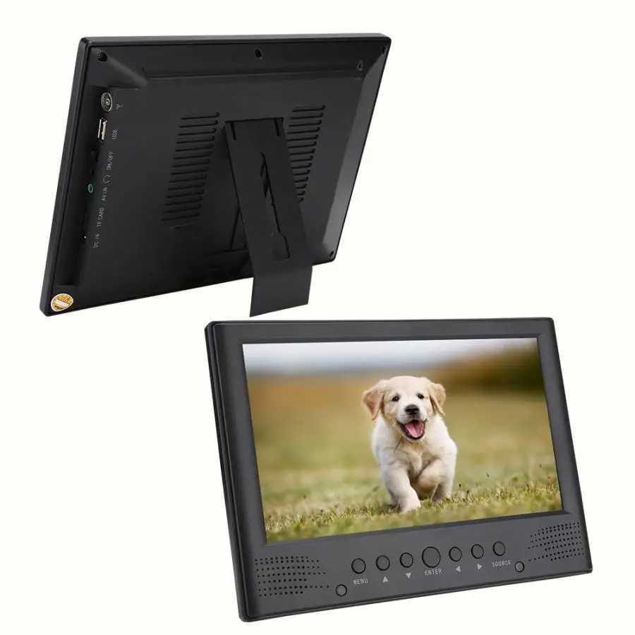 LEADSTAR 9 дюймов спереди колонки цифровое телевидение с TF слотом для карт 110 220V цвет