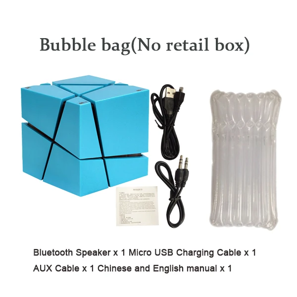 bluebubble bag Altavoz Bluetooth динамик Qone беспроводной портативный мини-динамик s светодиодный светильник TF fm-радио Caixa De Som стерео звуковая коробка mp3-плеер - Цвет: bluebubble bag
