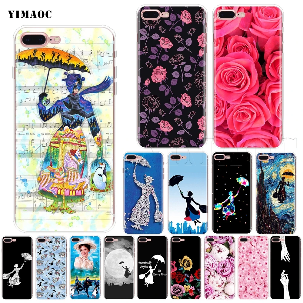 Мягкий силиконовый чехол YIMAOC Mary Poppins для iPhone 11 Pro XS Max XR X 8 7 6 6S Plus 5 5s se | Мобильные
