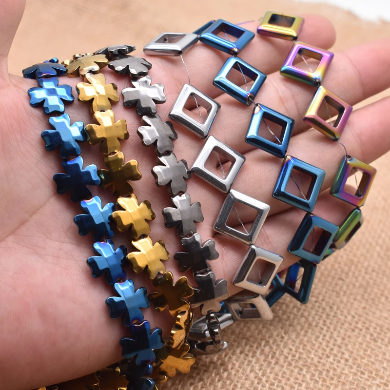 Покрытие золото серебро четырехлистный листок клевера натуральный камень beads