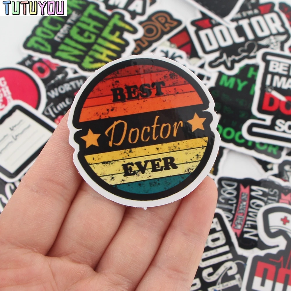 

PC2638 44pcs/set Feminist Struggle Doctor Scrapbooking Stickers For Guitar Laptop Luggage Car Fridge Graffiti Sticker