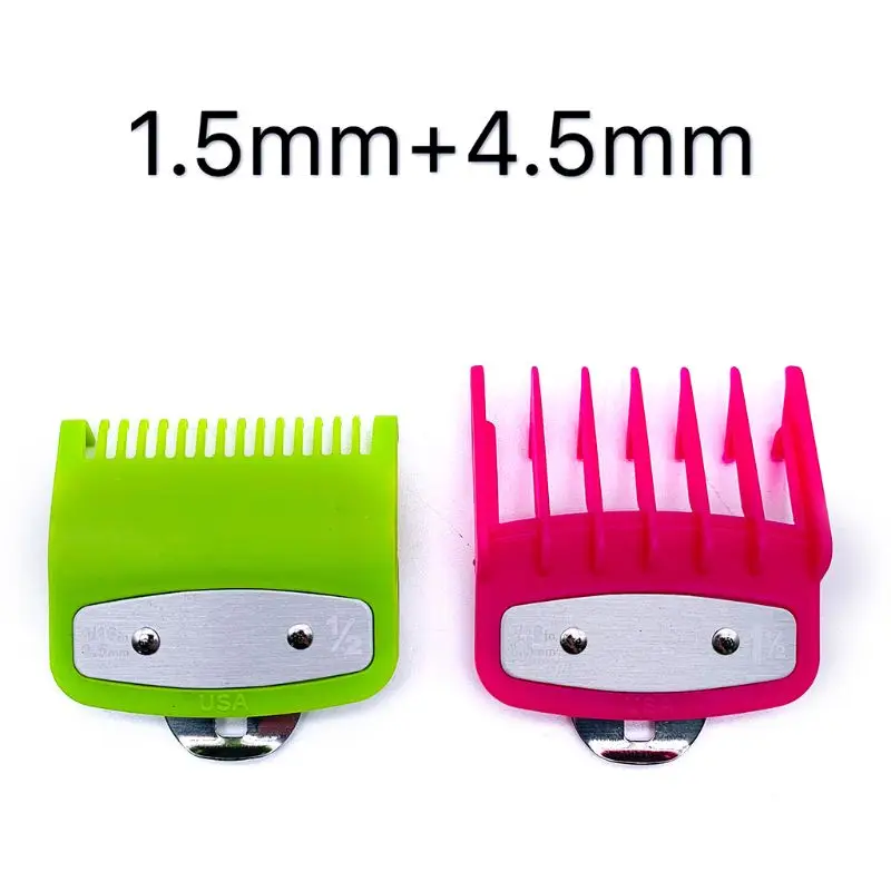 

Colorful Guide Comb Multiple Sizes Metal Limited Combs Hair Clipper Cutting Tool Q0KD
