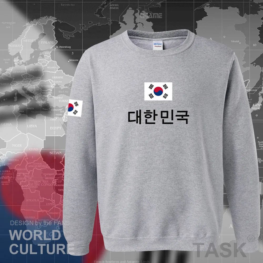 

2021 South Korea hoodies men sweatshirt sweat new streetwear clothing tracksuit nation Korean flag fleece KR
