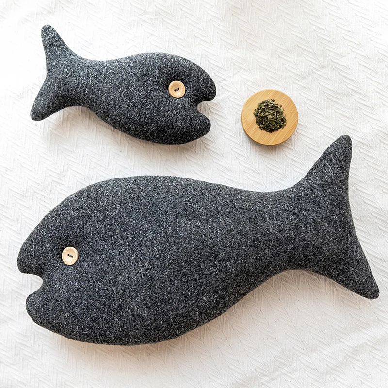 Кошка котенок Nip игрушка плюшевая Рыба игрушки для домашних животных