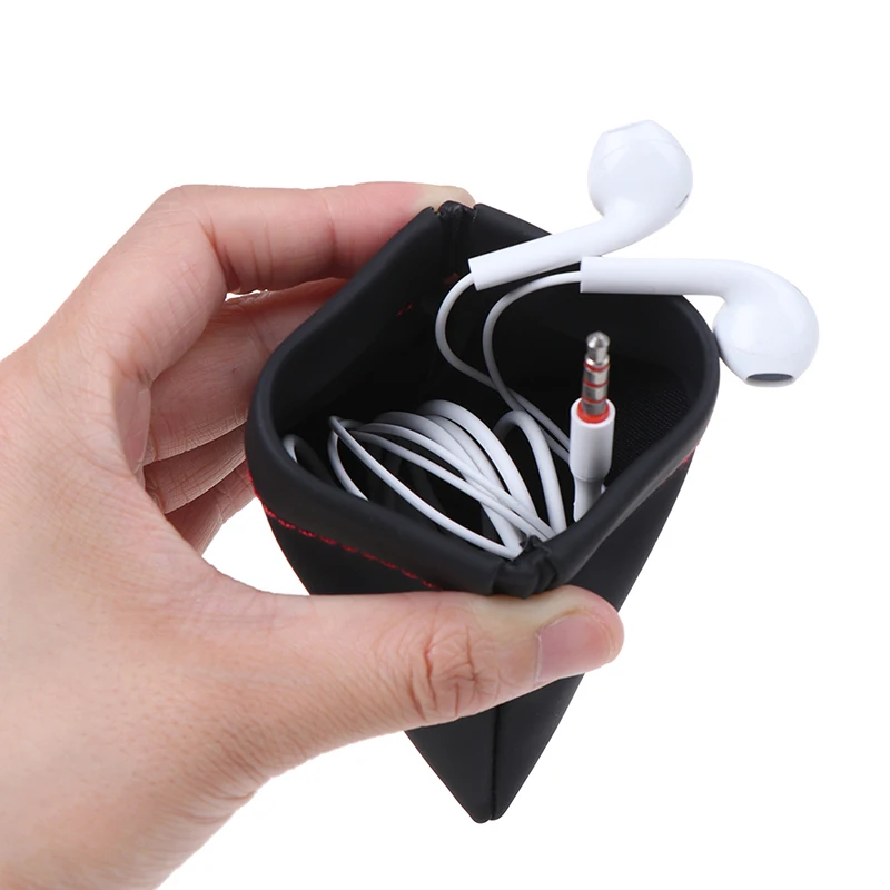 

Portable PU Leather Headphone Sleeve Storage Bag Headphone Headphone Carrying Case New High Quality Durable Portable Fashion
