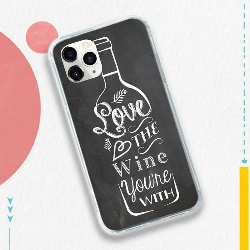 

Coffee Wine Cup fashion design pattern high quality Phone Case for iPhone 11 12 pro XS MAX 8 7 6 6S Plus X 5S SE 2020 XR