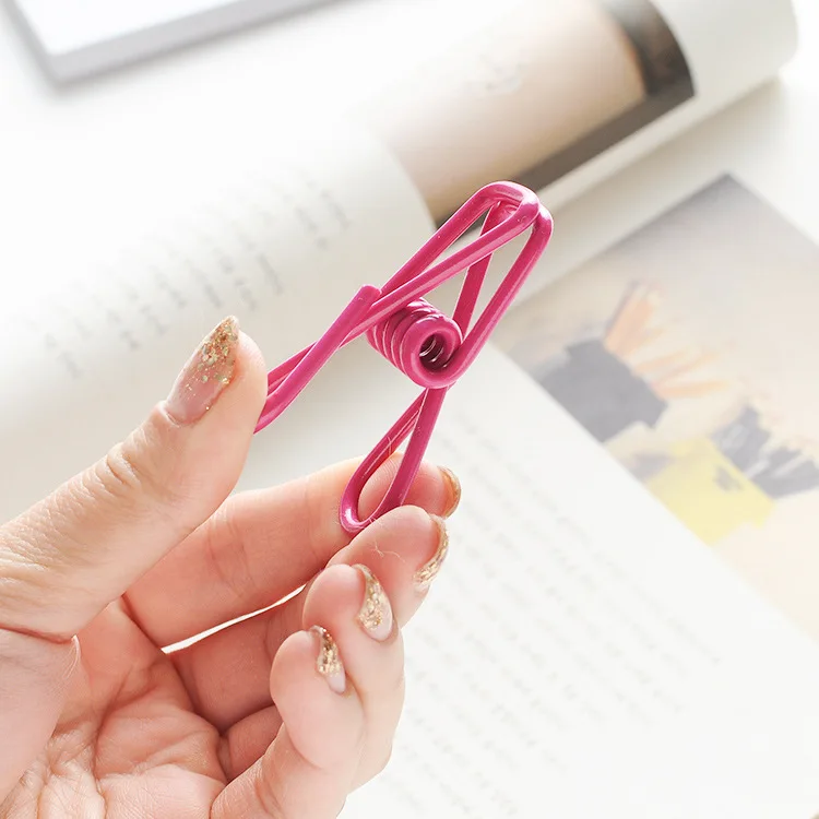 10Pcs Colorful metal Clips Home Storage Portable Food Snack Sealing Bag Sealer Clamp Tool Photo Memo Peg Pin clothes pegs | Дом и сад