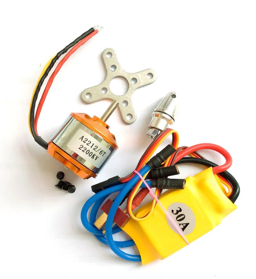 A2212 2212 2200KV бесщеточный двигатель 30A ESC 6035 пропеллер SG90 9G микро сервопривод для RC