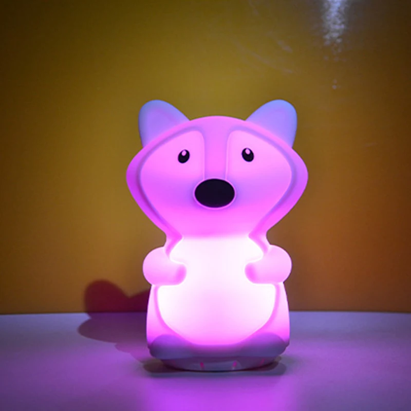 Cute Animal Remote Control Cartoon Lamp Silicone Touch Sensor USB Rechargeable Wireless Bluetooth Speaker Decorative Night Light enlarge