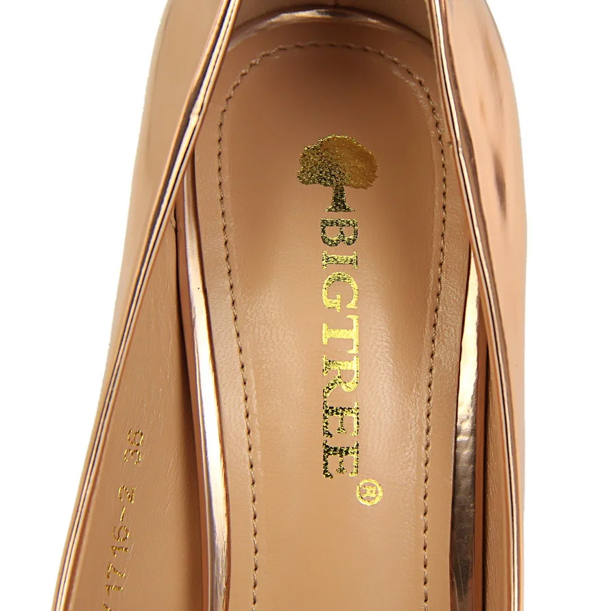 2020 новые женские туфли на высоких каблуках с металлической цвет золотой